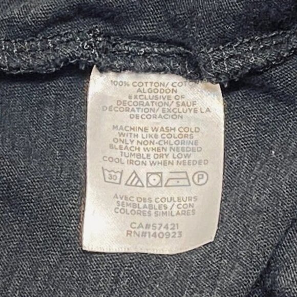 LOFT Short Sleeve Blouse Women's Medium Black Short Sleeve Crochet Lace Top GUC - Picture 7 of 9